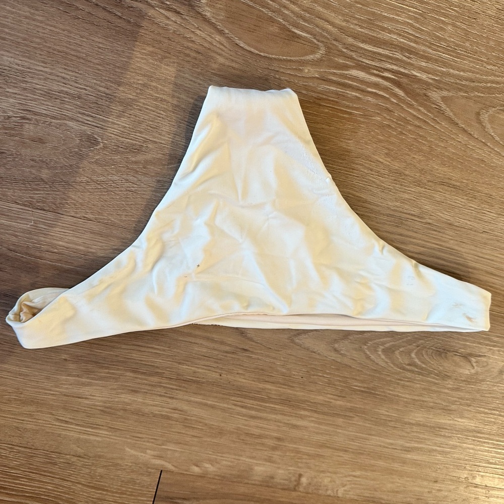 Beach Riot White Embellished Bikini Bottom - Picture 2 of 3